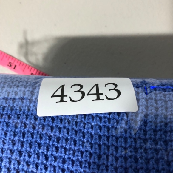 J Jill Womens Longline Cardigan Size XL Cornflower Blue Open Front Button Slits - Picture 10 of 11